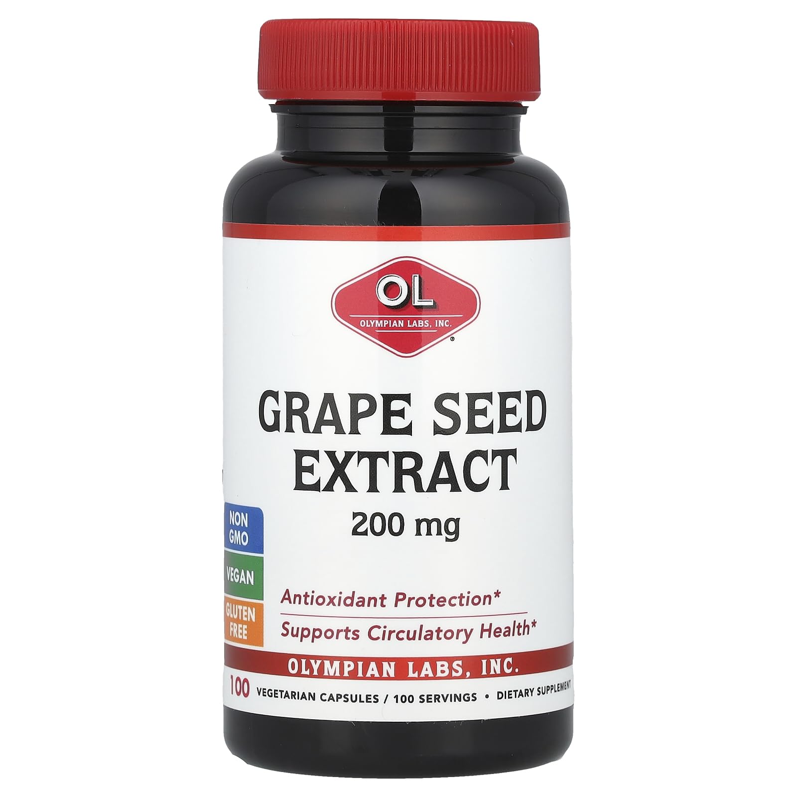 Amazon.com: Olympian Labs Grape Seed Extract, 200 mg, 100