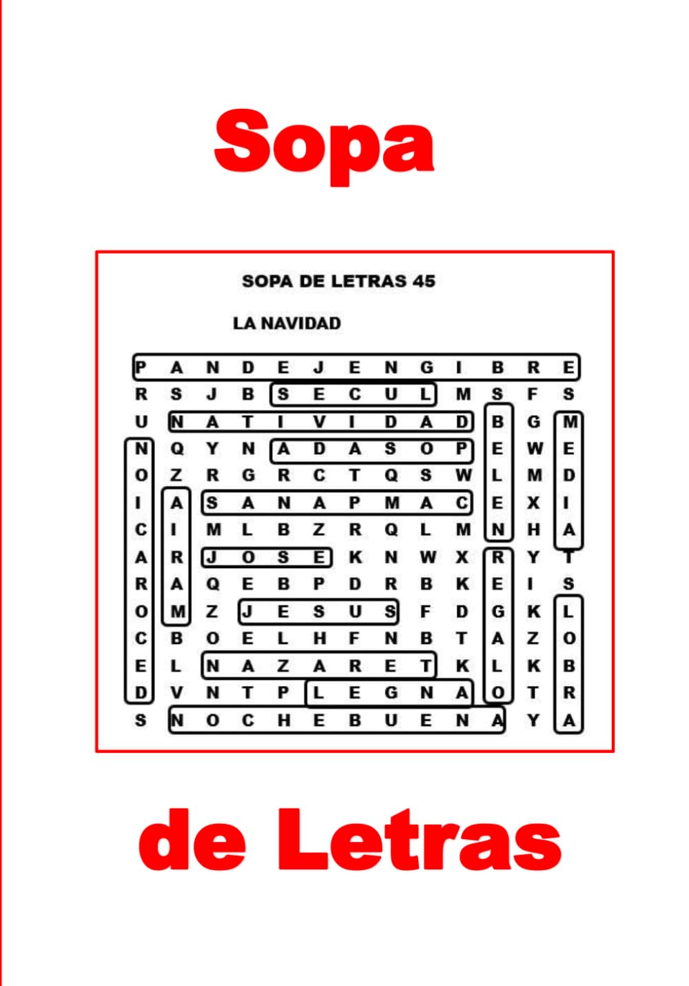 Sopa De Letras, Volumen 1