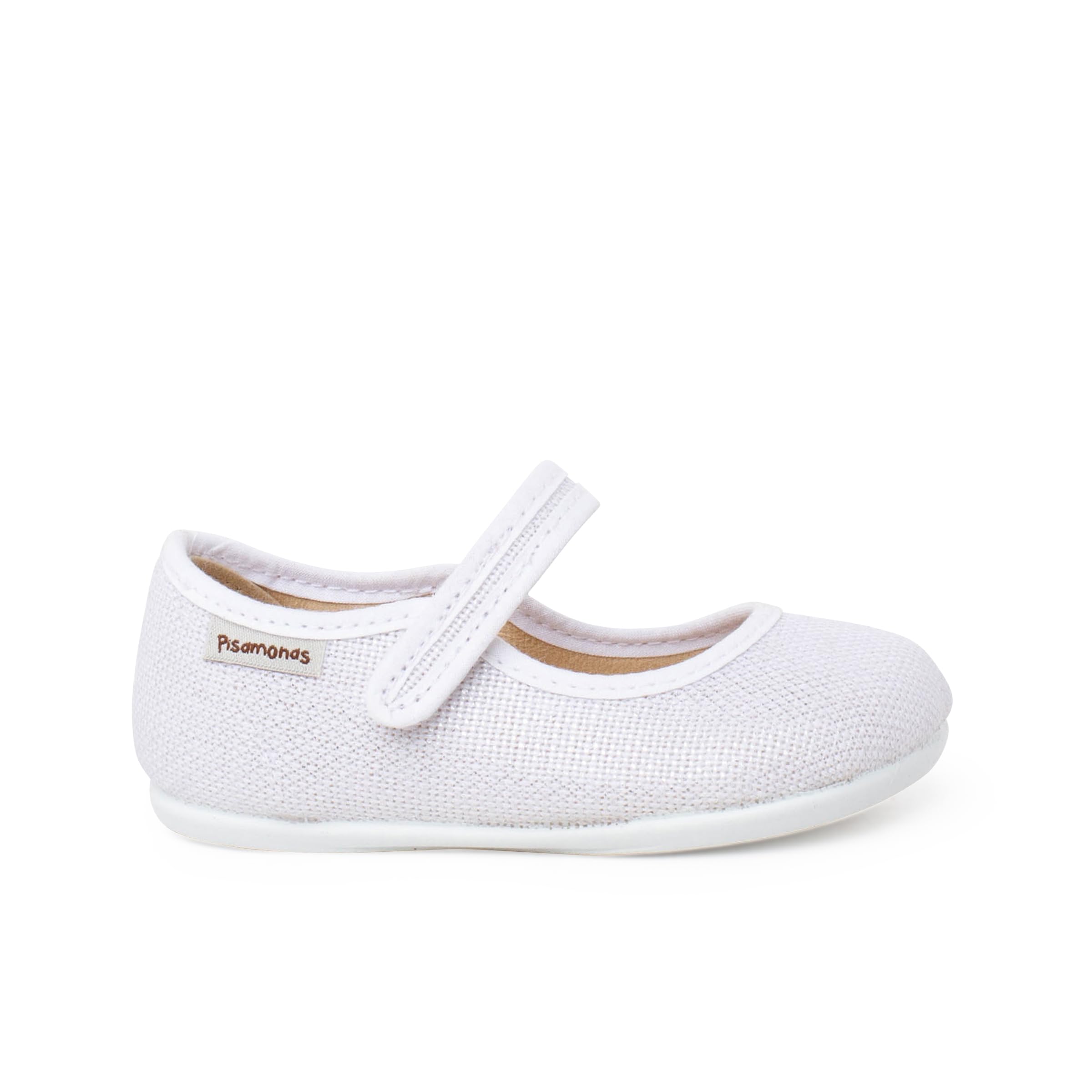Pisamonas Ballerine con Cinturino Barefoot Lino Brillante A Strappo