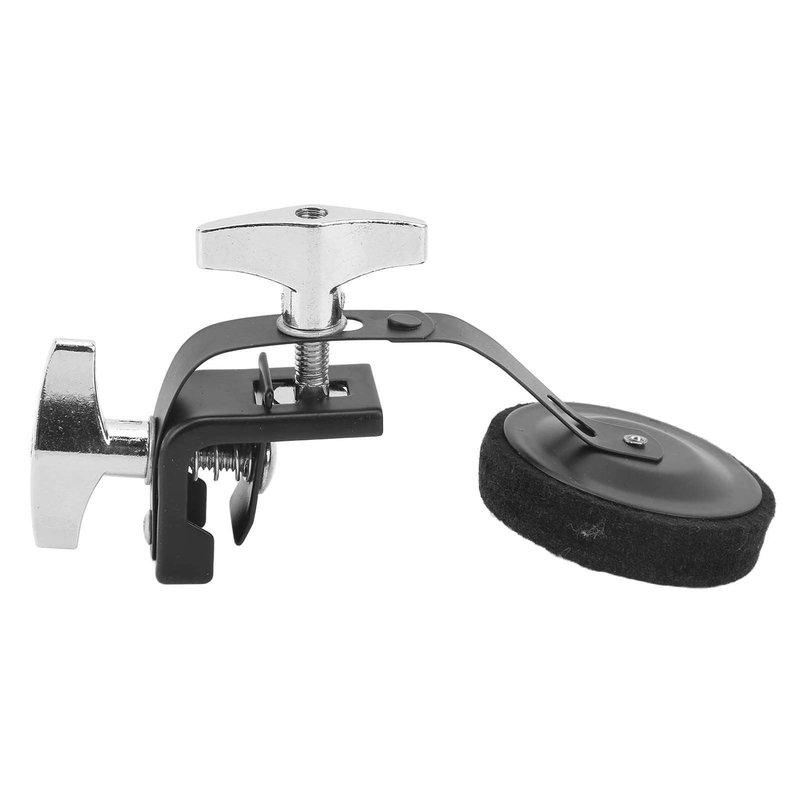 Silenziatore Sordina per Batteria, WC308 Morsetto in Metallo Nero Sulla Marmitta per Batteria Silenziatore di Controllo del Tono per Rullanti Accessori per Batteria Tom