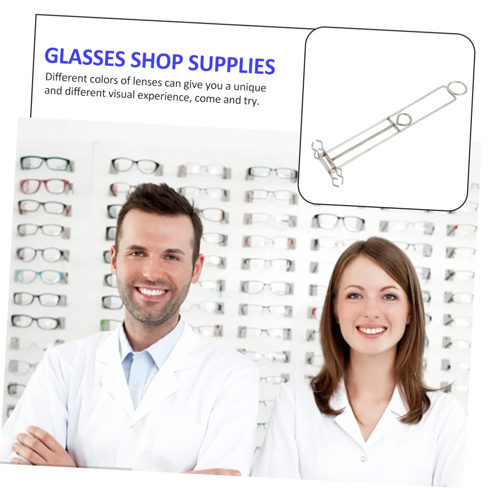 KOMBIUDA Lens Tinting Stand Stainless Steel Lens Tinting Holder Spring Tint Clamp Eyeglasses Coloring Clip