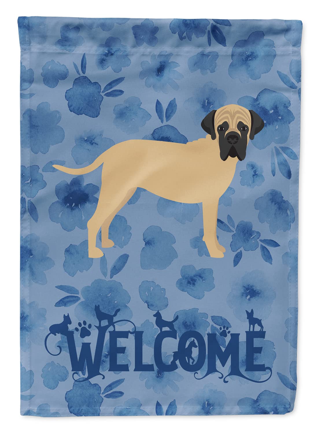 Drapeau Bullmastiff de bienvenue multicolore pour embellir le jardin et le porche de votre maison
