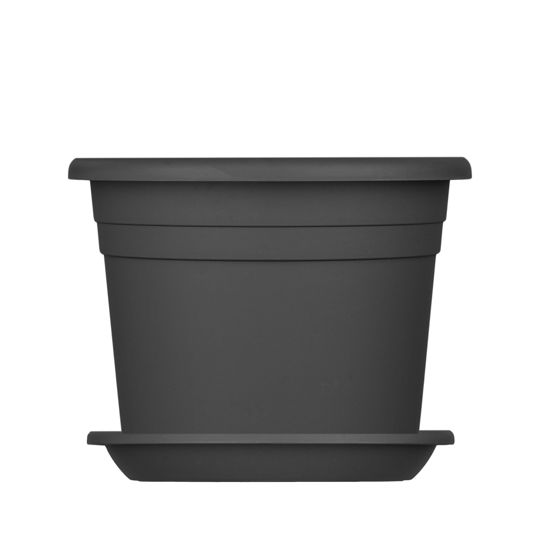 Lot De 6 Soucoupes Pour Pots De Fleurs LIVINJA - Diamètre 29 Cm - Pour Pots Jusqu'à 39 Cm - Plastique Robuste Intérieur Extérieur