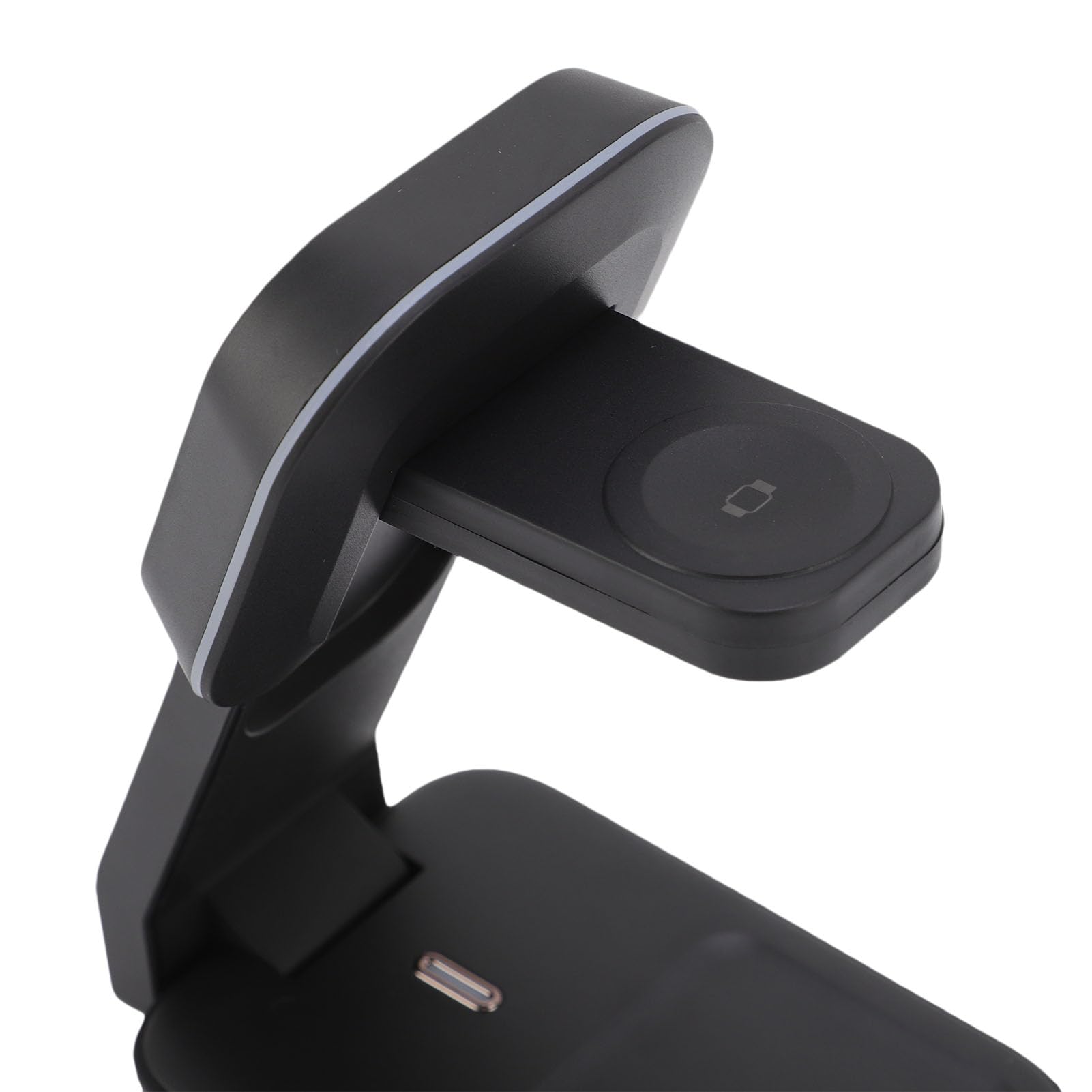 Stazione di Ricarica Wireless, 3 Dispositivi in Ricarica Rapida | Compatibilità universale, supporto regolabile, design salvaspazio