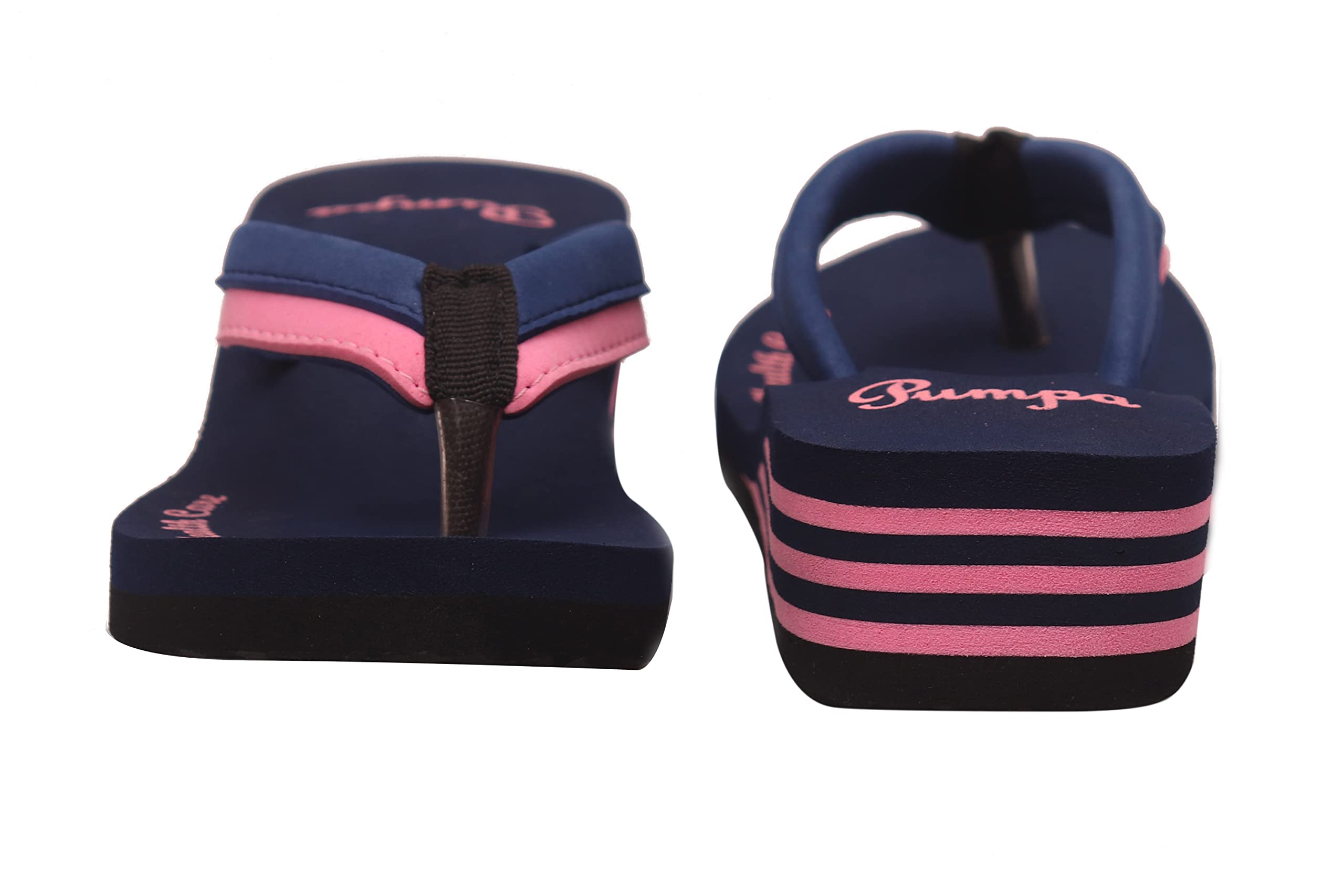 PUMPA EXTRA SOFT Womens Care Orthopedic and Diabetic Flip flops and House Slippers for Women’s and Girl’s with Awesome look and comfort with three Layers (Blue Pink, numeric_8) (B0B9K2YBGK) Amazon Price History, Amazon Price Tracker