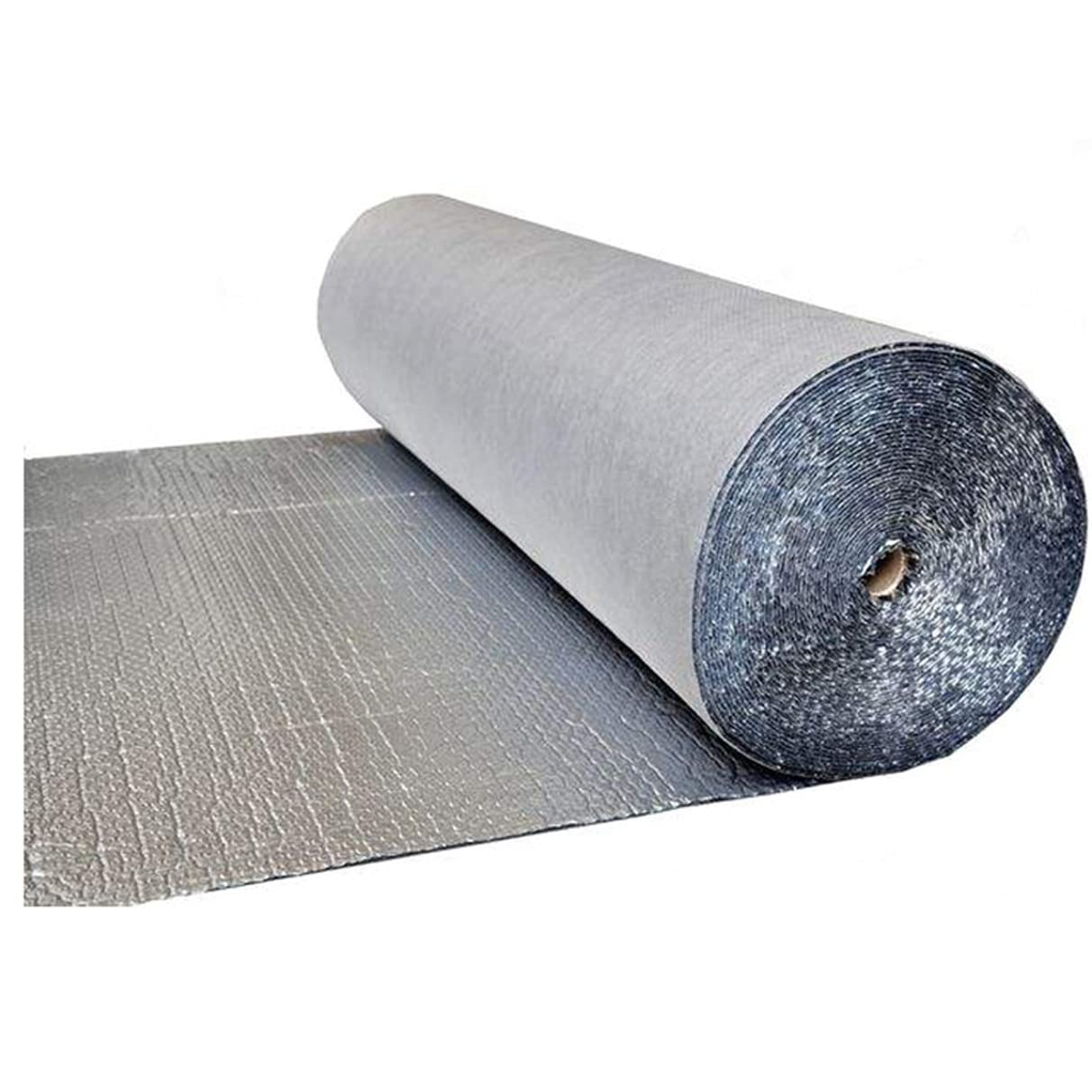 HETTZ Reflectix insulation Double Sided Heat Reflective Insulation Roll, 4-5mm Radiant Barrier Bubble Aluminum Foil Insulation for Sheds, Walls, Floors, Attics, Air Ducts(Size:1x8m(3x26ft))