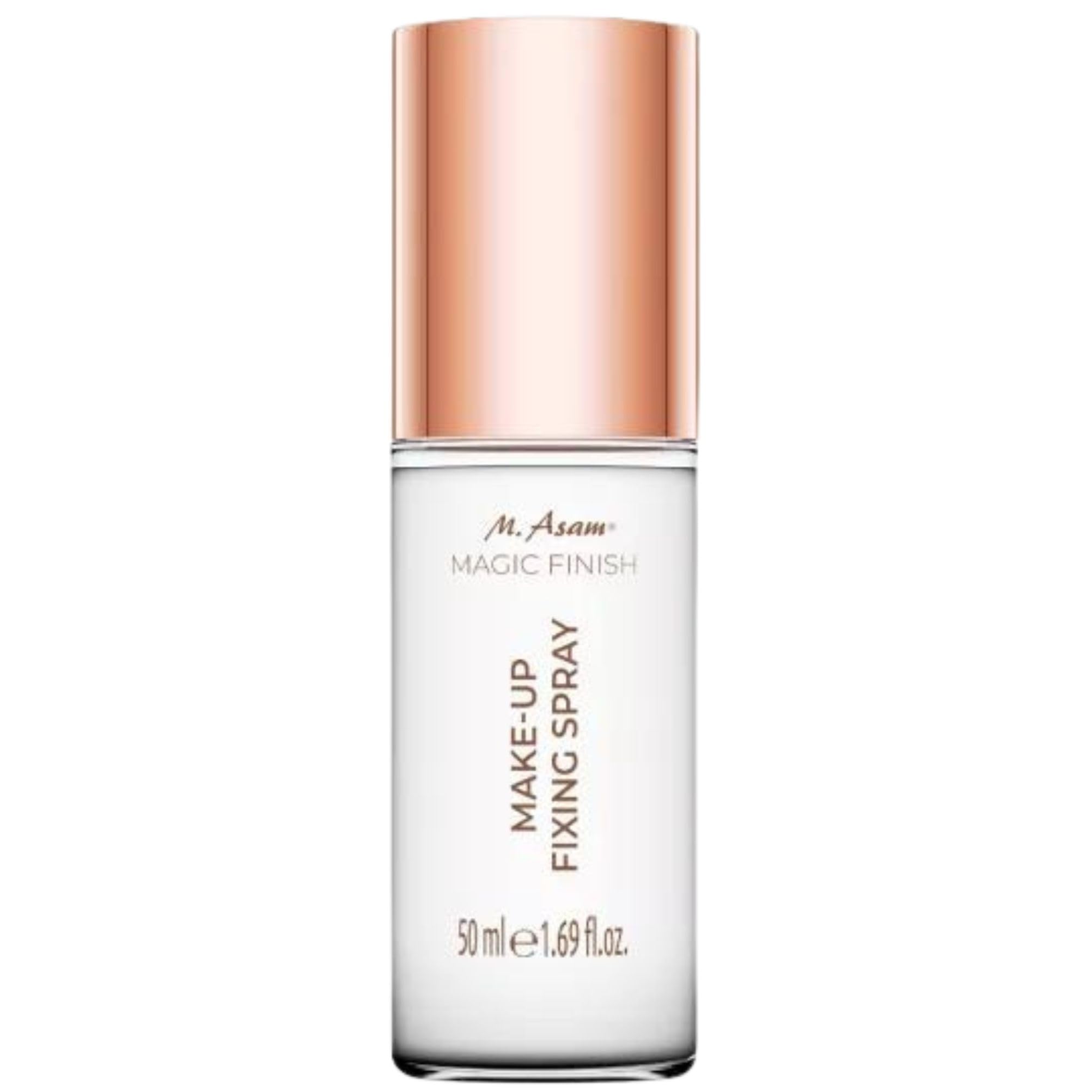 M. Asam MAGIC FINISH Make-up Fixing Spray (50ml) – Als Make-up Fixierung & als Erfrischung zwischendurch, Feuchtigkeitsbooster pflegen die Haut, mit Vitamin B3 für ein verfeinertes Hautbild