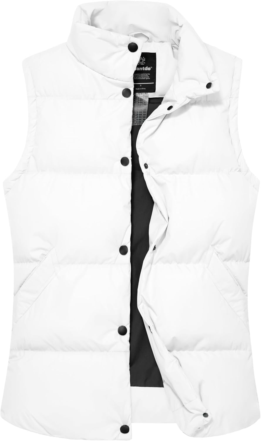 wantdo Women’s Puffer Vests Thicken Winter Vest Outerwear Warm Puffy Vest wantdo Women’s Puffer Vests Thicken Winter Vest Outerwear Warm Puffy Vest