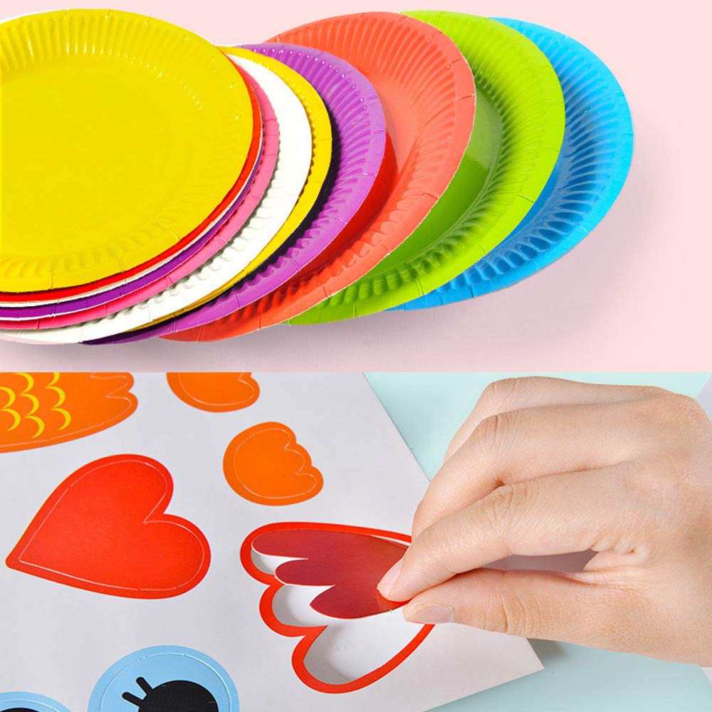 Buy BIGNC 10 Pack Paper Plate Art Kit, Paper Plate Crafts Animals for