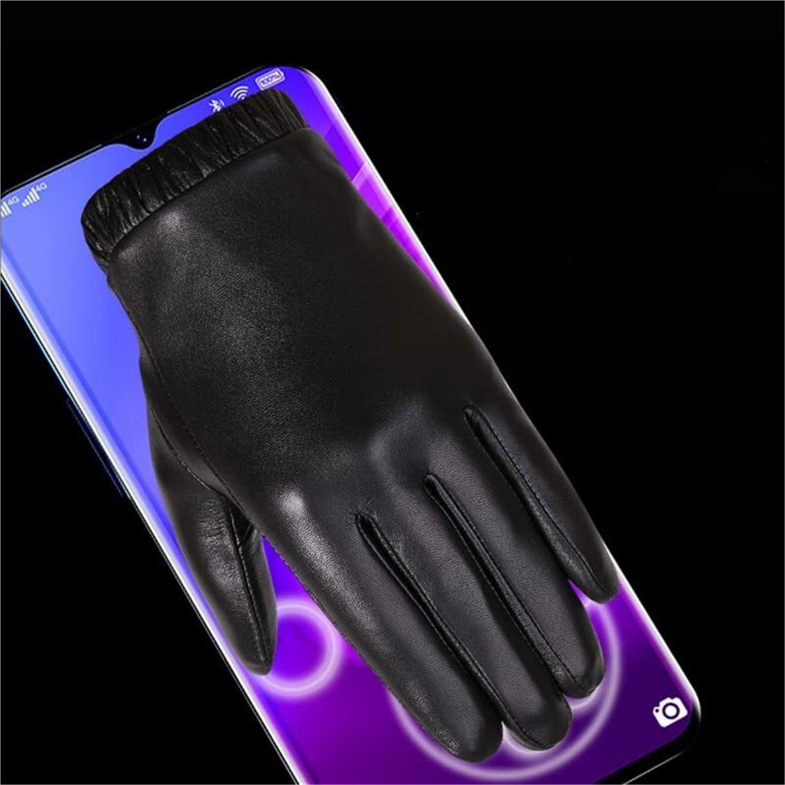 Guantes Térmicos Exterior Guantes De Invierno For Hombre, Además Lana, Cálidos For Conducir Con Pantalla Táctil Invierno