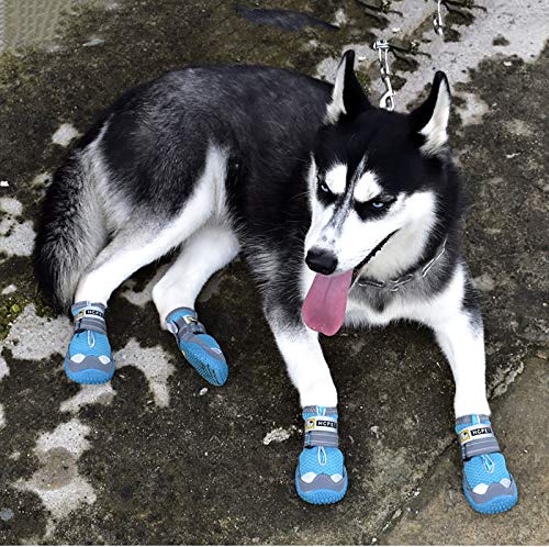 Bottes pour chien antidérapantes taille 8 fini les blessures sur le gel - 3