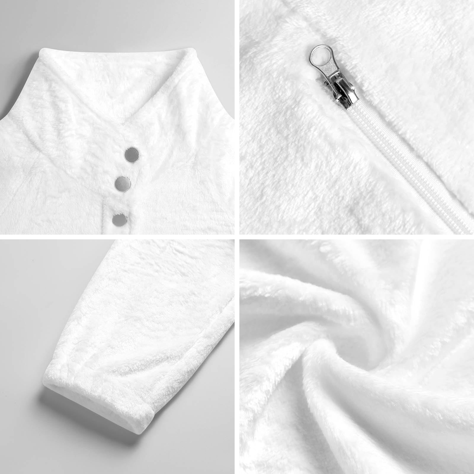 OFFSUM Veste Polaire Pour Femme - Forêt De Montagne Veste Décontractée À Poches, Cardigan Chaud D'Automne Et D'Hiver Pour Les Activités De Plein Air, Haut Doux Et Confortable