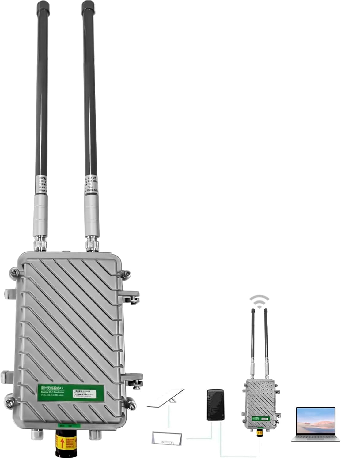 Outdoor Aluminum Alloy 1800Mbps Starlink WiFi Extender for Starlink Gen 3 Router, Starlink Signal/WiFi Repeater Booster, 984ft Signal Coverage, IP65 Waterproof, Up to 128 Devices for Farm/Yard/RV Outdoor Aluminum Alloy 1800Mbps Starlink WiFi Extender for Starlink Gen 3 Router, Starlink Signal/WiFi Repeater Booster, 984ft Signal Coverage, IP65 Waterproof, Up to 128 Devices for Farm/Yard/RV