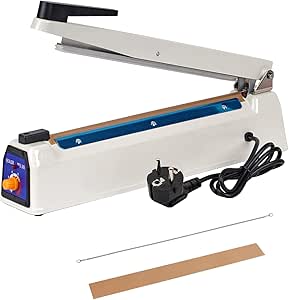MOGOULUA Hitteverzegelingsapparaat 300 mm, folielas, 3 mm afdichting, temperatuurcontrole, levensmiddelen, Mylar PP