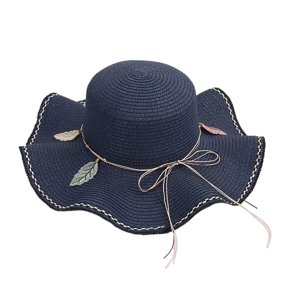 Chapeau de paille à fleurs pour femmes aux finitions haut de gamme raffinées