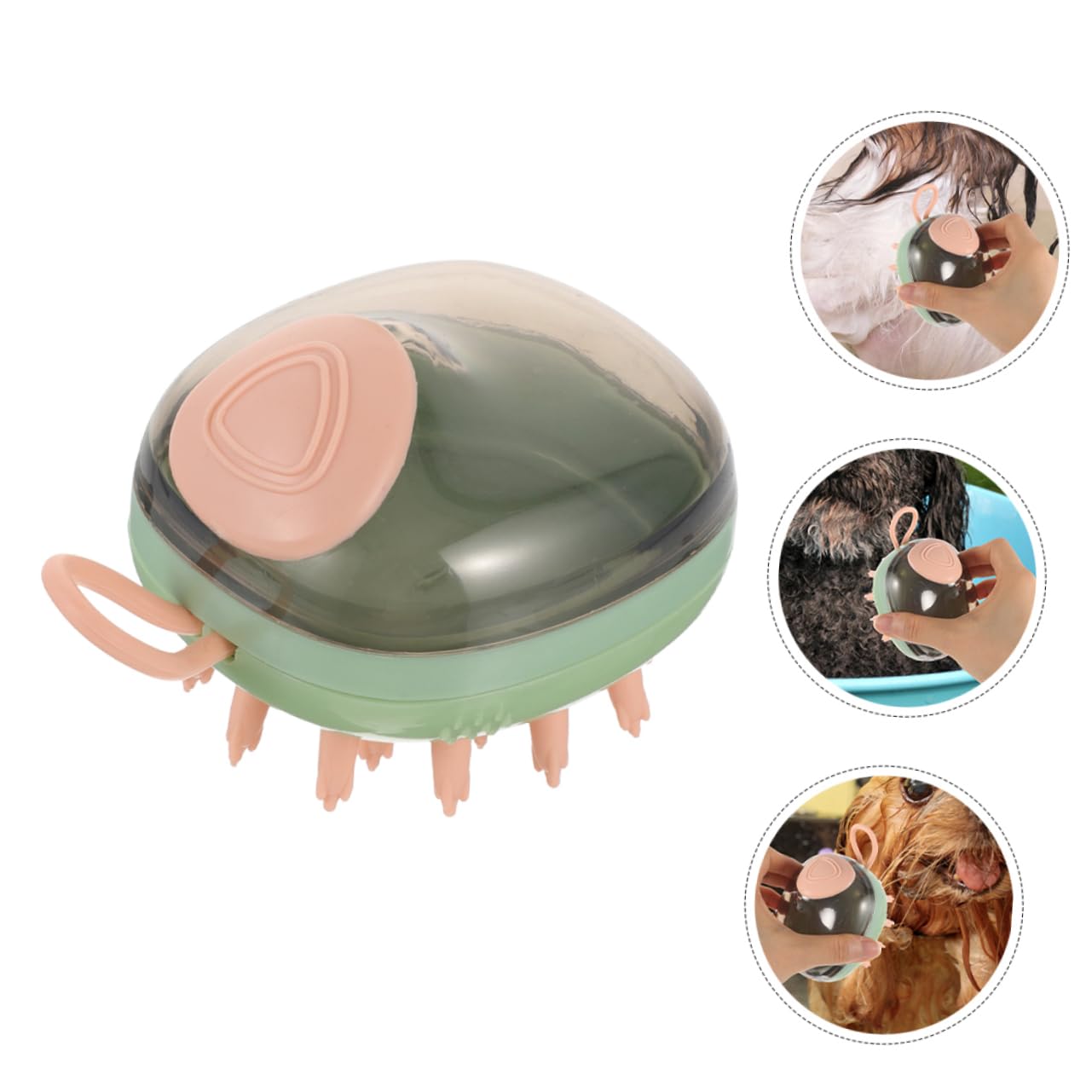 YARNOW 5 Piezas Cepillo De Baño Para Perros y Gatos Masajeador Champú Mascotas Cepillo De Baño Para Cachorros Cepillo Para Perros Para El Aseo Peine Para Gatos y Cerdas