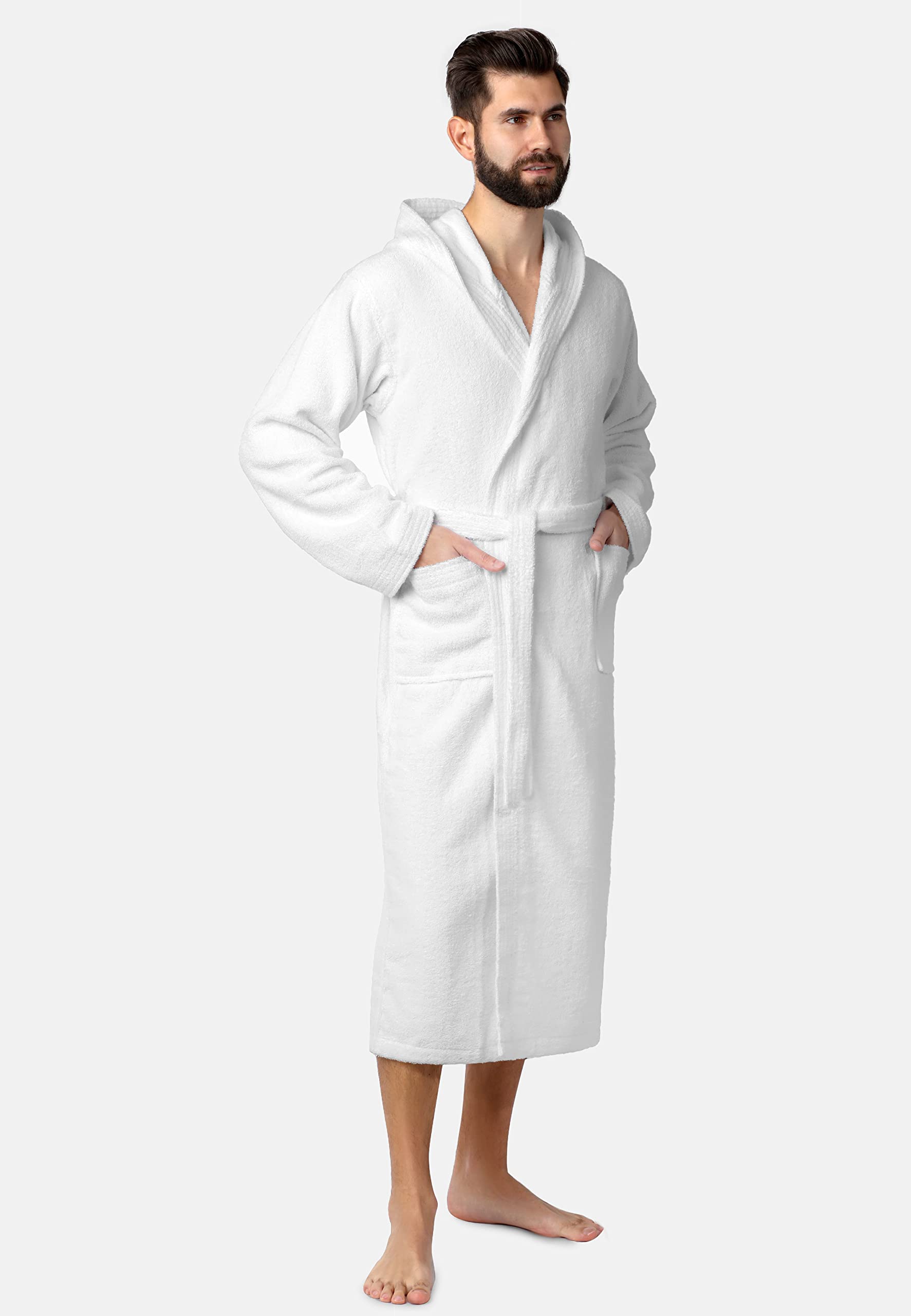 Ladeheid Peignoir de Bain Éponge 100% Coton Organique Homme LA40-224