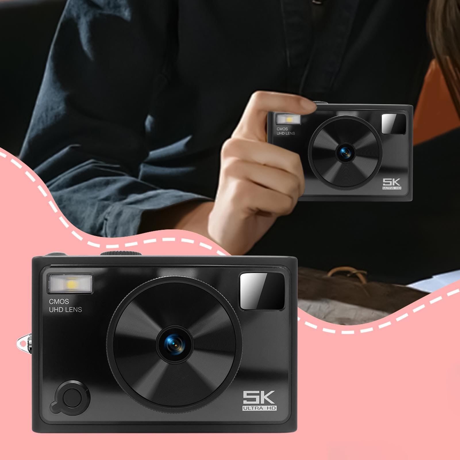 Cámara SLR, cámara Digital de Viaje Cámara de Viaje pequeña compacta | Herramienta de toma de fotos profesional, anti-shake, pantalla IPS de 2.8 pulgadas, accesorios de fotografía para vlogging