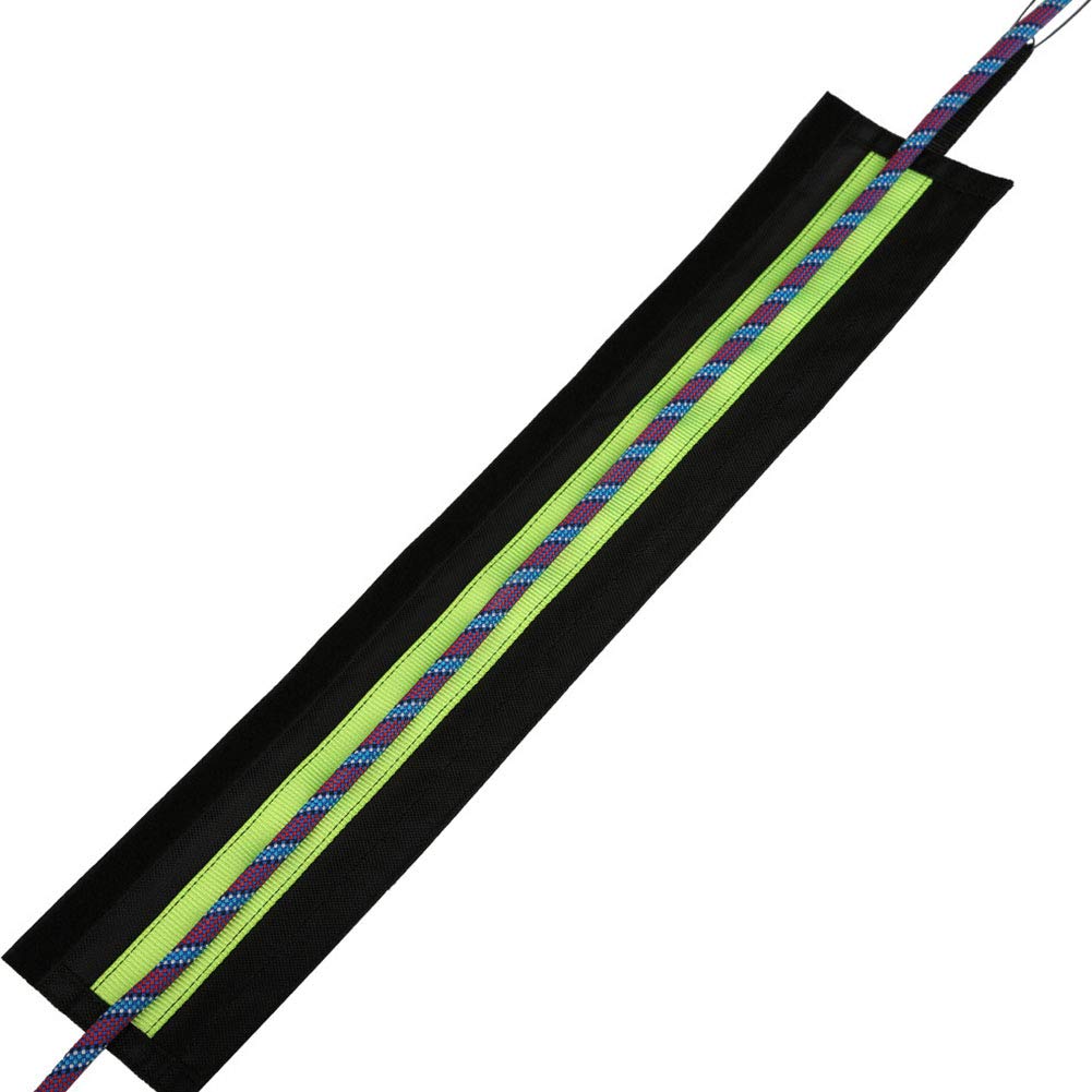 TGUS Protezione per corda da alpinismo, copertura per imbracatura da arrampicata, manicotto per corda arboricoltore, nero