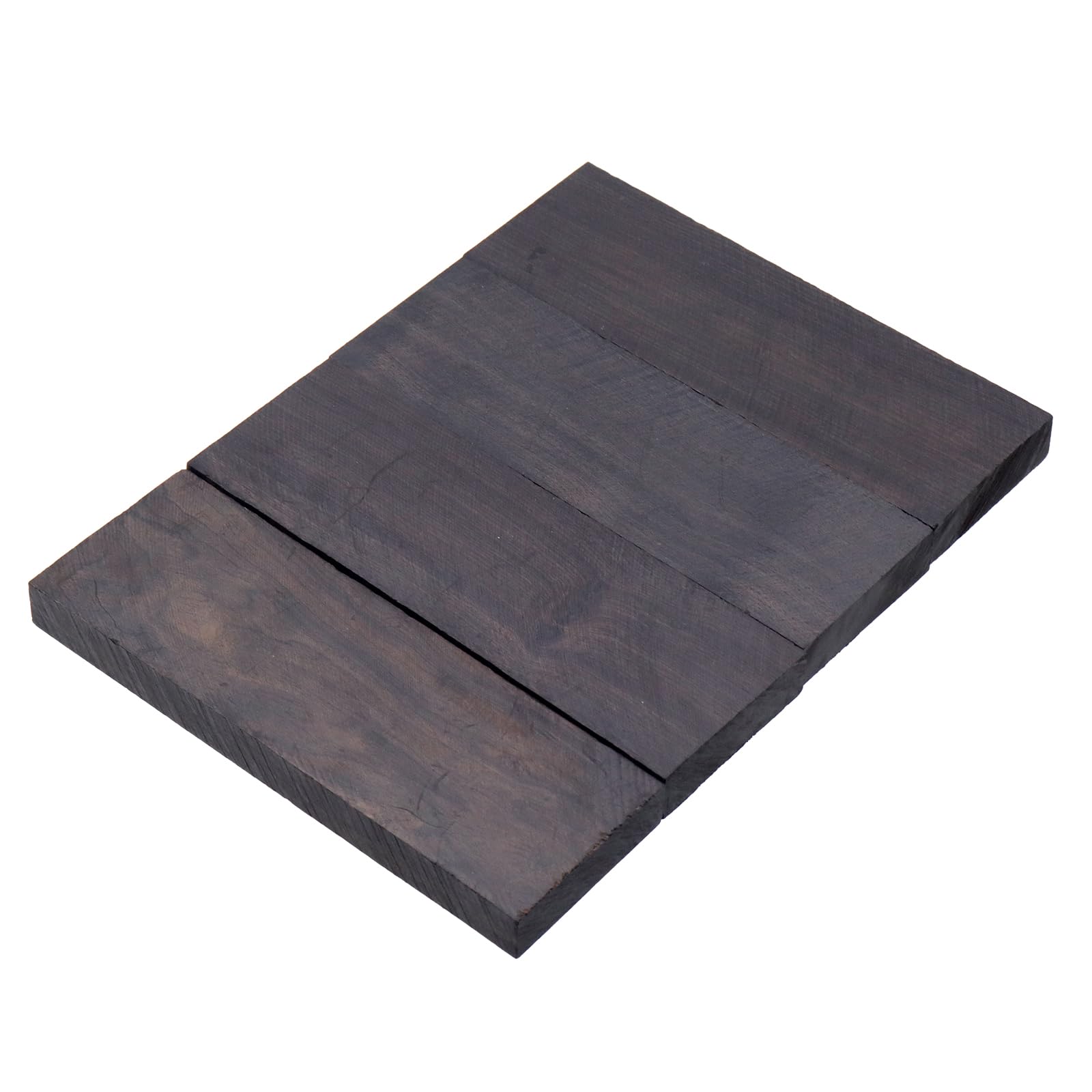 Coshar 4 Pieces Black Ebony Lumber Wood Timber Handle Plate Wood Blank Lumber Handle Plate for DIY Craft Music Instrument Tools