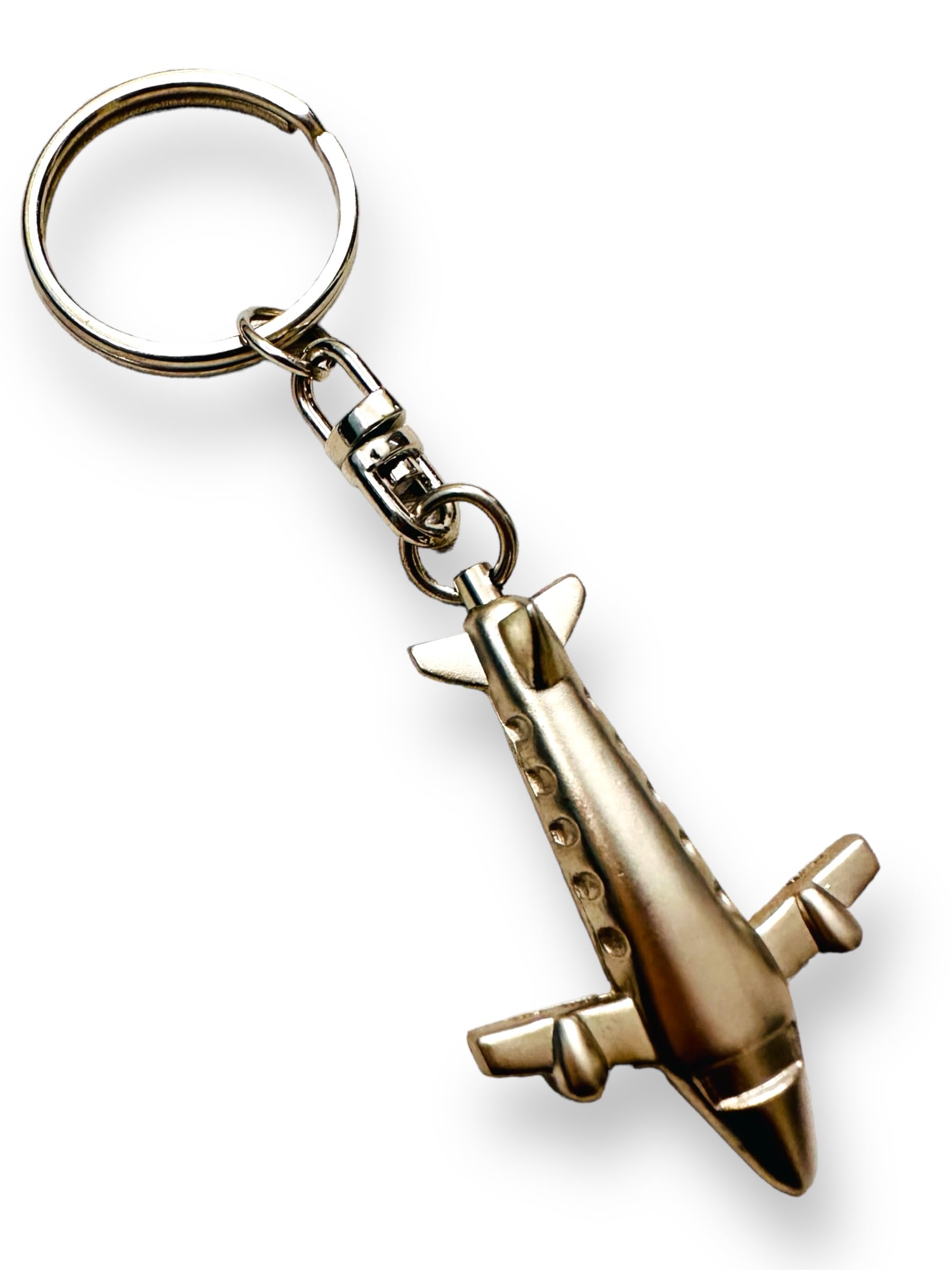 Imported Flying Aeroplane Stainless Steel Keychain Keyring for Men Women Boys Girls Car Bike Keychain