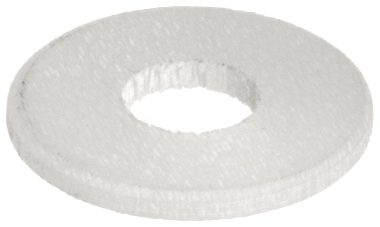 Hard Fiber Flat Washer, #2, 0.094" ID, 0.25" OD, 0.031" Thick (Pack of 25)