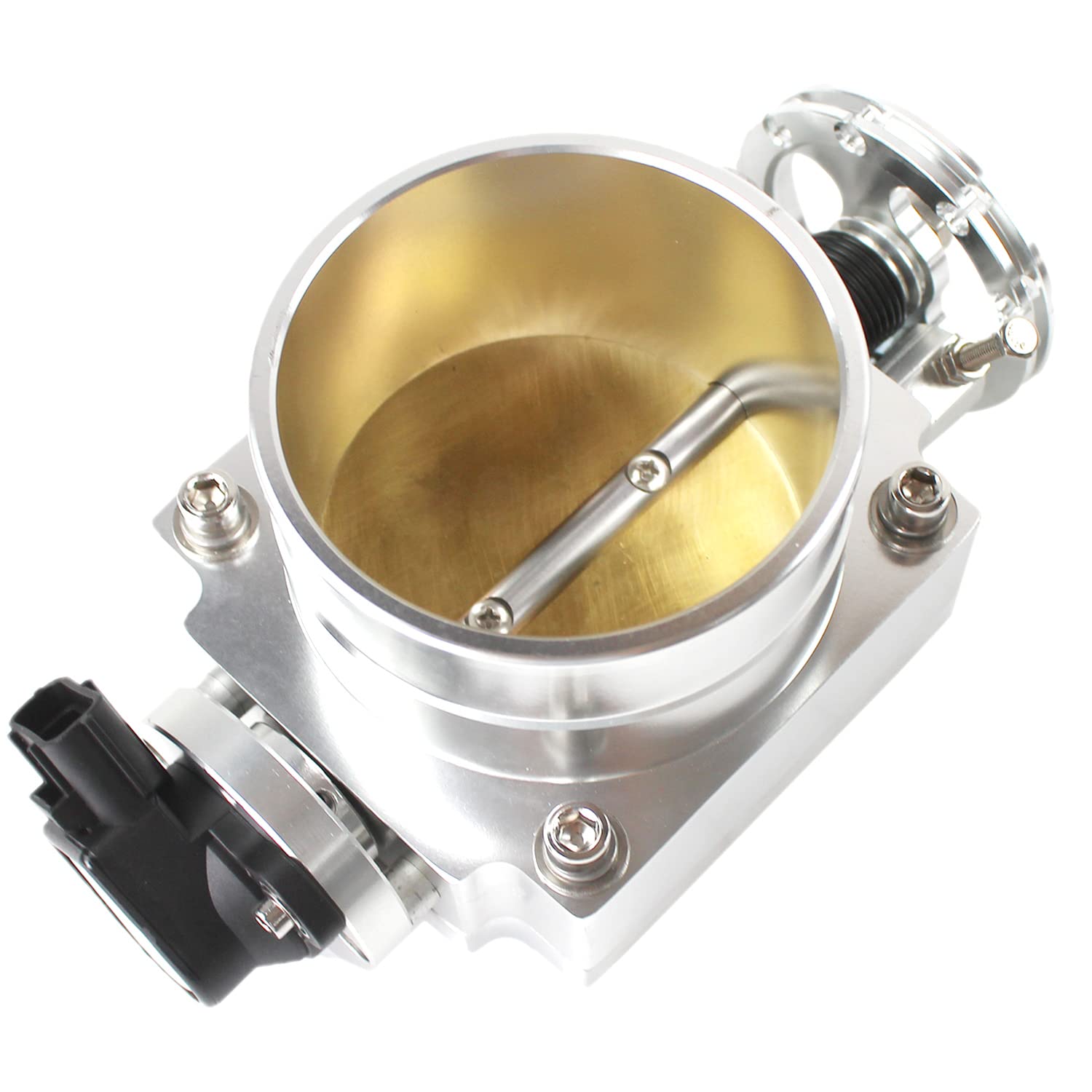 Daysyore 1JZ 2JZ Throttle Body - Orifice Diameter 90mm with TPS Sensor Fits for Supra 1JZ/2JZ Silver Eninge Throttle Body Aftermerket Parts, 3 Month Warranty
