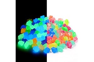 Oubest Glow in the Dark Aquarium Stones: 300 Radiant Pebbles to Enhance...