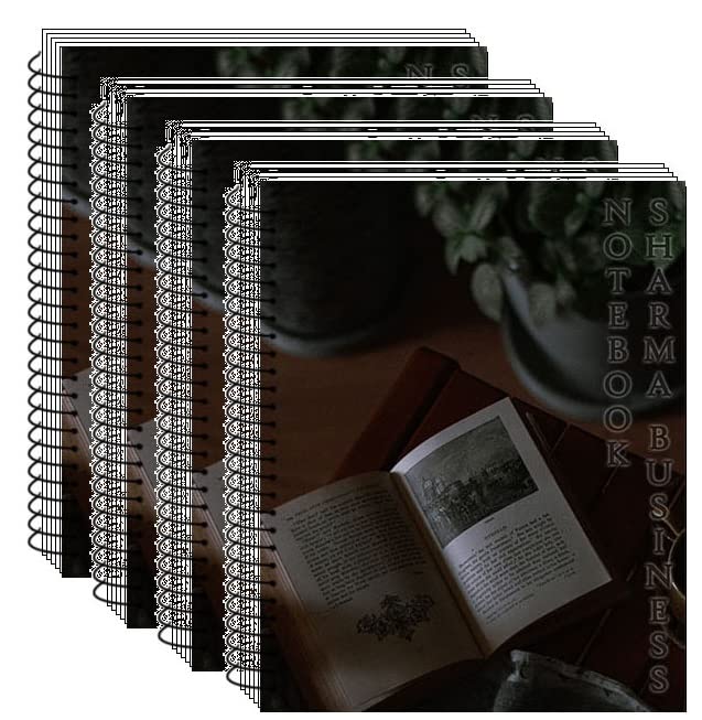 SHARMA BUSINESS My Book Front Cover A4 Blank Page Spiral Notebook With 200 Page in Each Notebook Pack OF 4 Notebook 70 GSM Smooth Paper