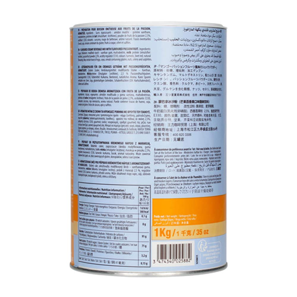 Monbana Frappe à fruits mangue passion 1 kg