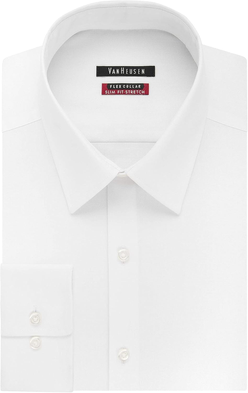 Van Heusen Men's Flex Collar Slim Fit Stretch Dress Shirt - Image 3