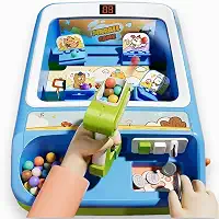 Mini Máquina de Fliperama Infantil Com Níveis de Dificuldade e Moedinhas (Verde)
