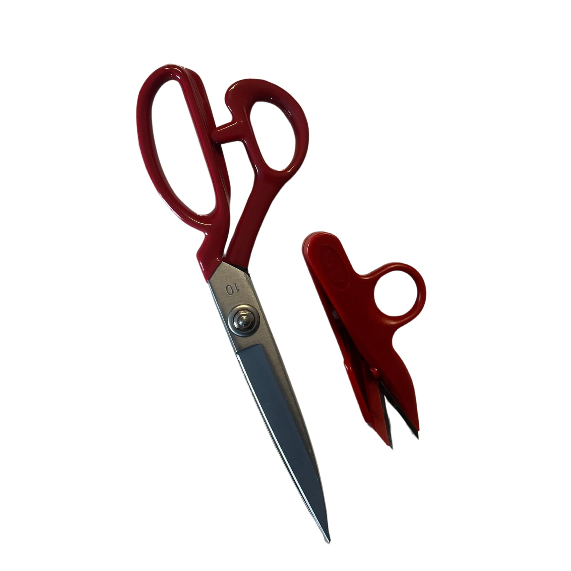 Professional Fabric Scissors 10'' & Small Scissors |2 Pcs Heavy Duty Sewing Scissor with High Carbon Steel Blade for Tailoring Crafts Industrial Strength Use