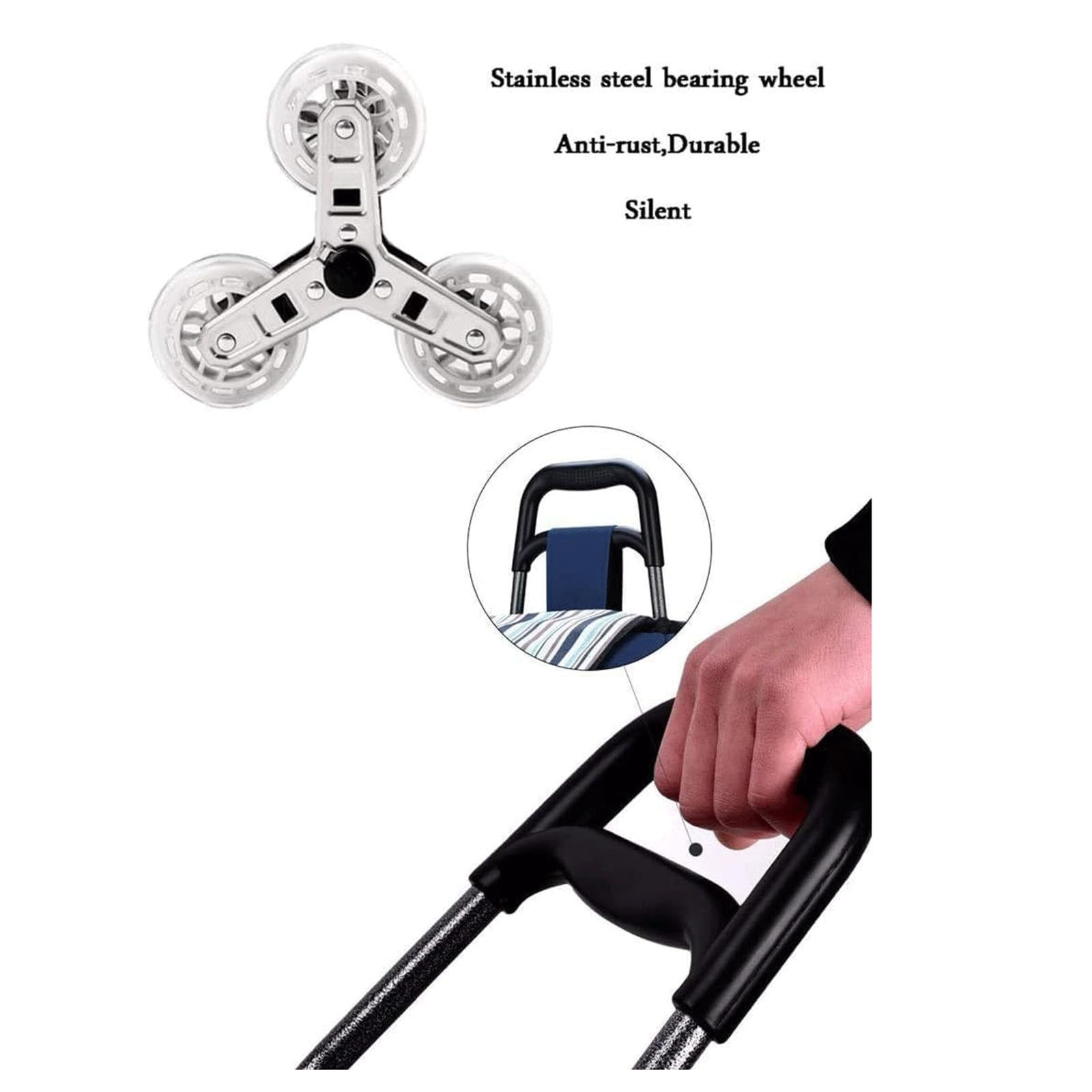 Wózek na zakupy Wózek na zakupy Lekki wózek na zakupy Składany wózek na zakupy Dom Protable Shopping Hand Truck Climb Stairs Hand Truck Koszyk spożywczy Oszczędność miejsca