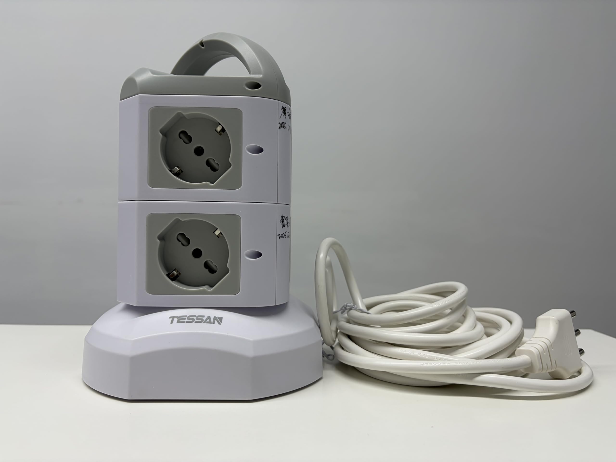 TESSAN Steckdosenleiste mit USB C und 5m Verlängerungskabel
