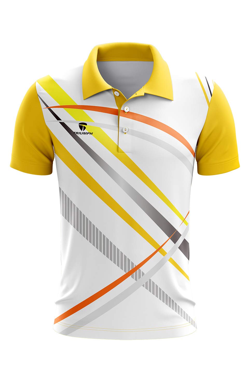 Triumph Men's Polyester Club Table Tennis Tshirt Yellow