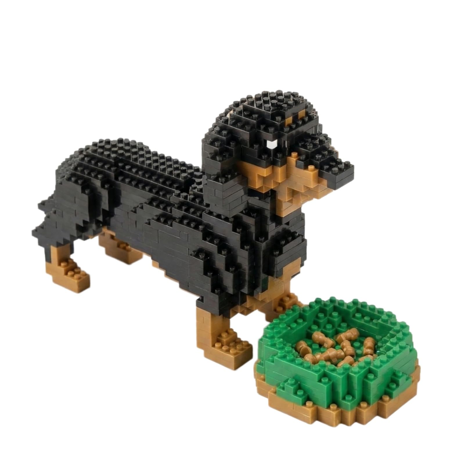 Creative Building Set for Teens and Adults, Advanced DIY Engineering Kit, Complex Mosaic Art Project, Stress Relief Puzzle Gift for Ages 14+（Dachshund）