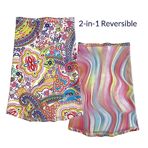 Image of BANDI UPF 50+ Sun Protective Wrap - Reversible Neck Gaiter, Lightweight Scarf with UV Protection for Travel, Made in USA