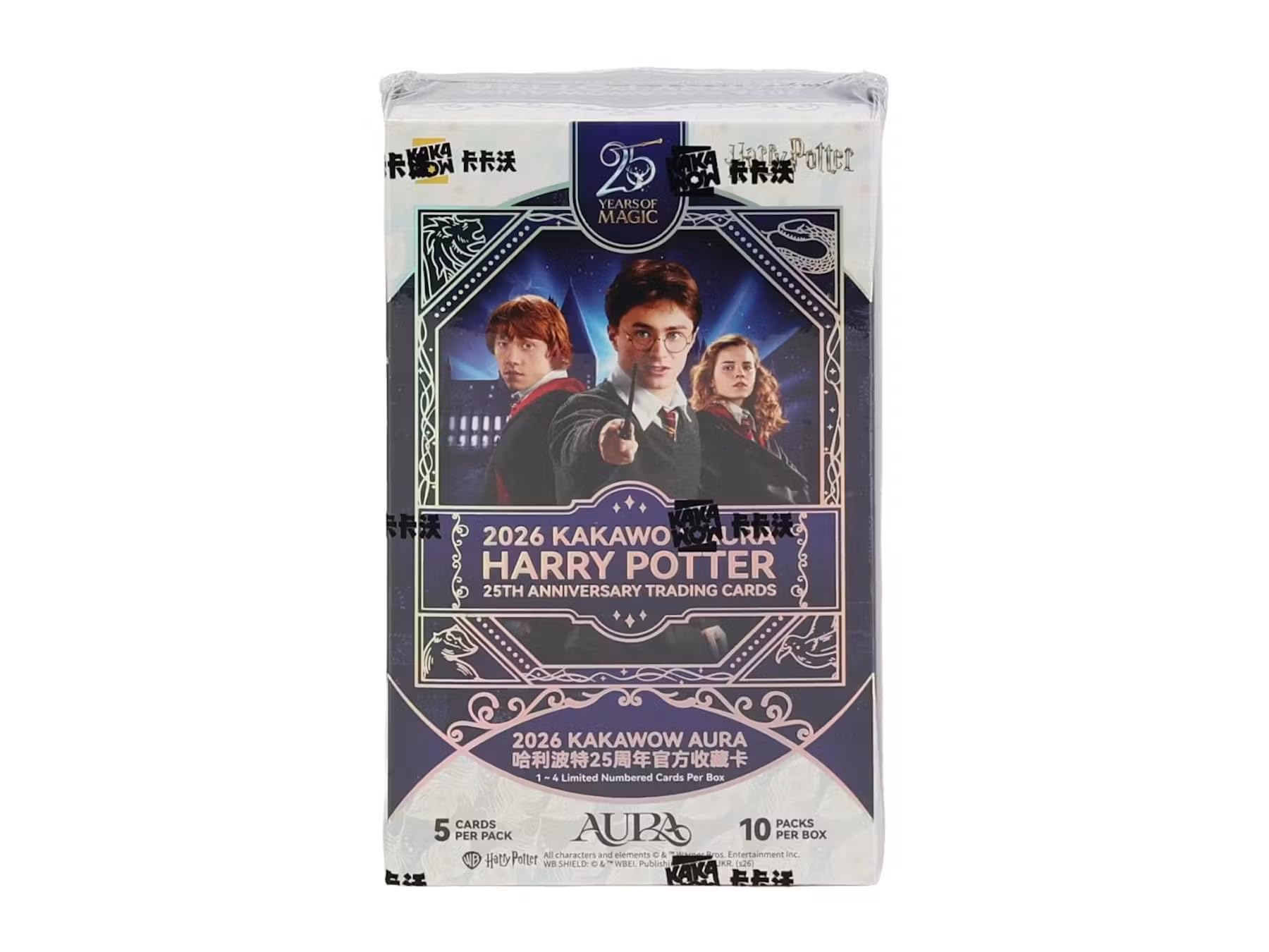 2026 Kakawow Harry Potter Aura Hobby Trading Card Box (1-4 Limited Edition Cards Per Box)