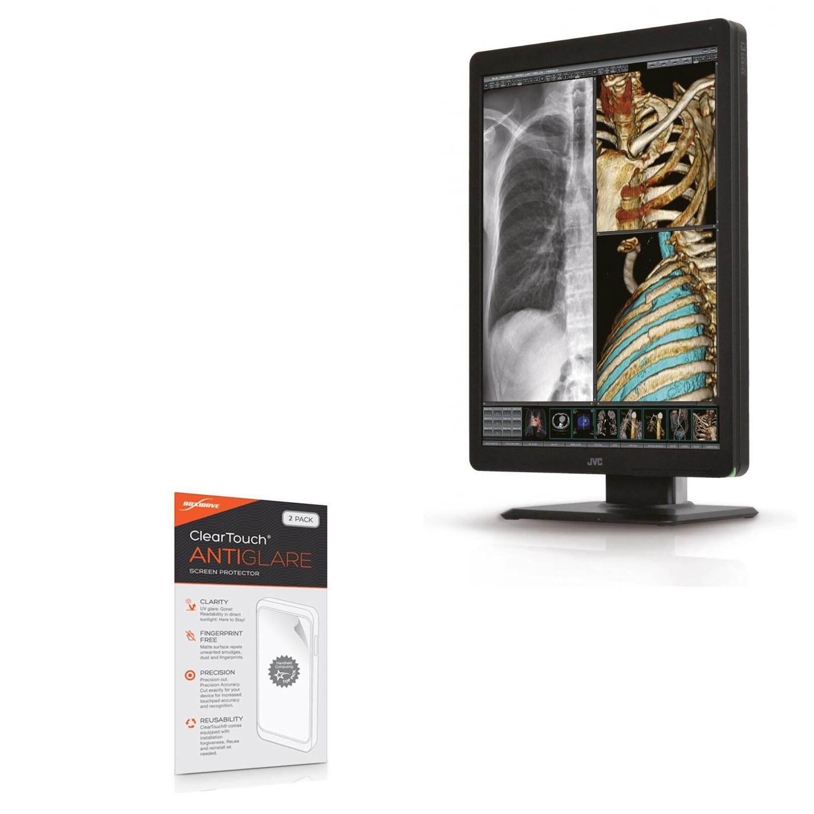 BoxWave Screen Protector Compatible with JVC CL-S200 - ClearTouch Anti-Glare (2-Pack), Anti-Fingerprint Matte Film Skin