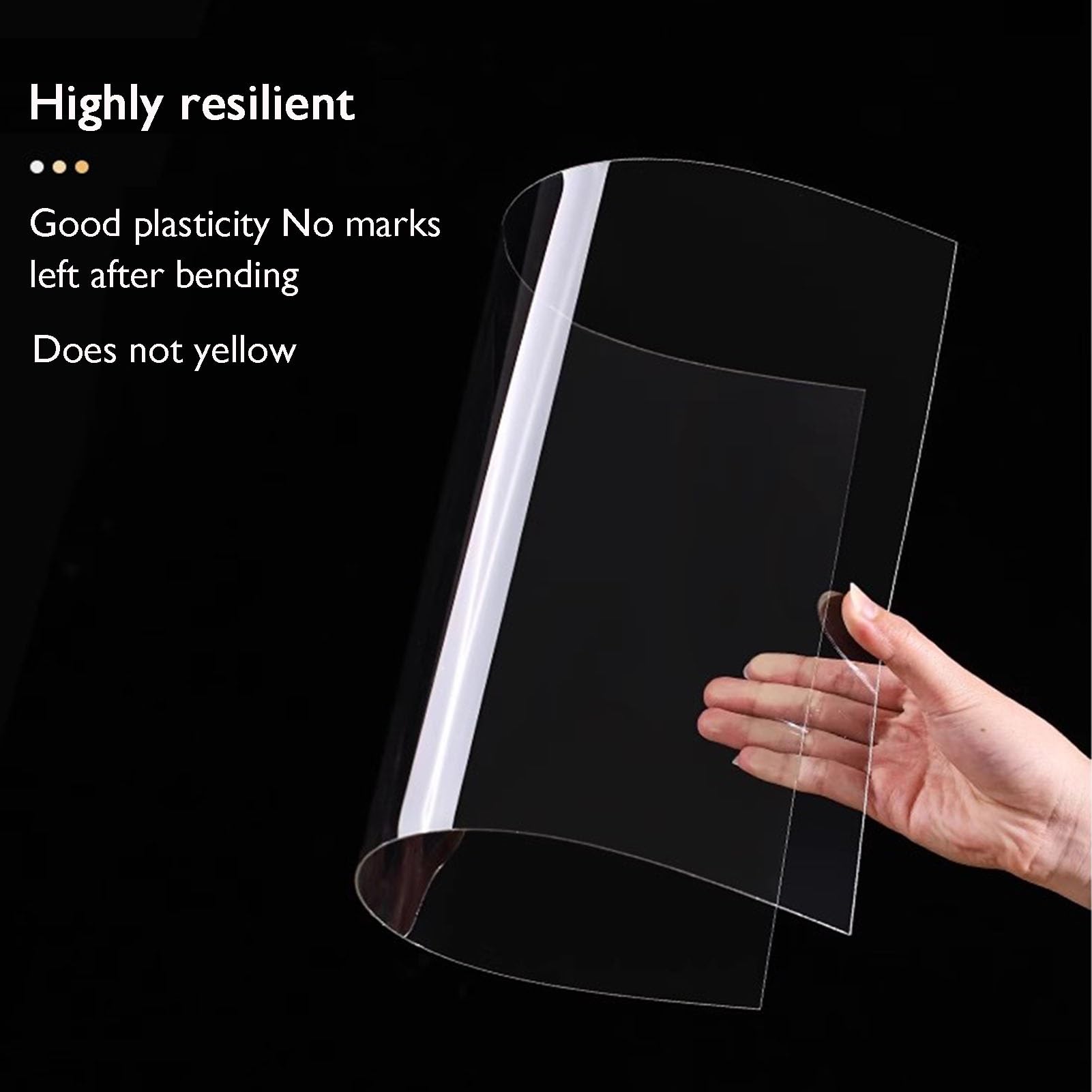 Techos de Policarbonato Resistente a los Golpes Laminas Plastico Planchas para Tejados Cobertizos Coches Invernaderos(1.56x1m)
