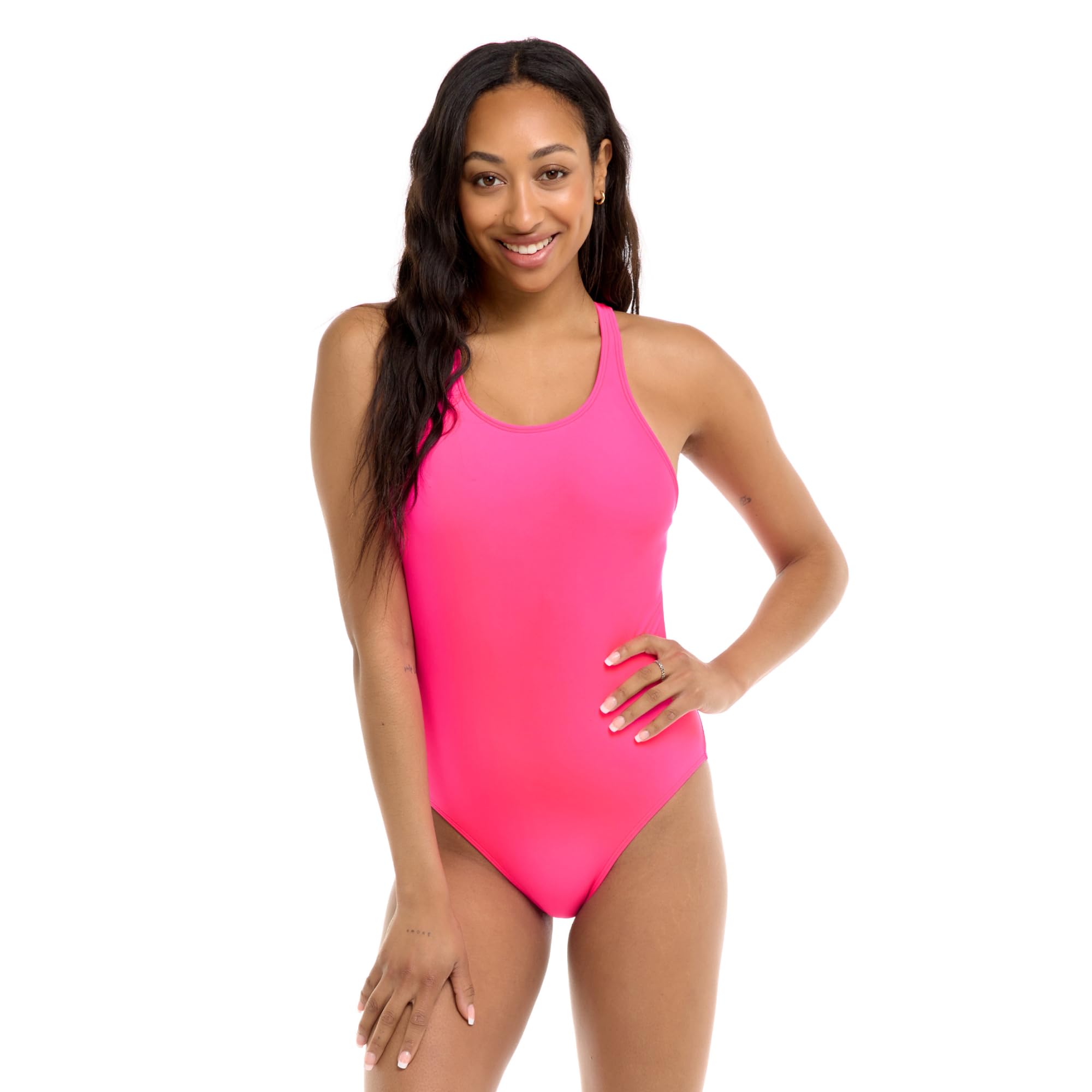 Body Glove Women's Smoothies Mylene Solid One-piece Swimsuit with Racer Back