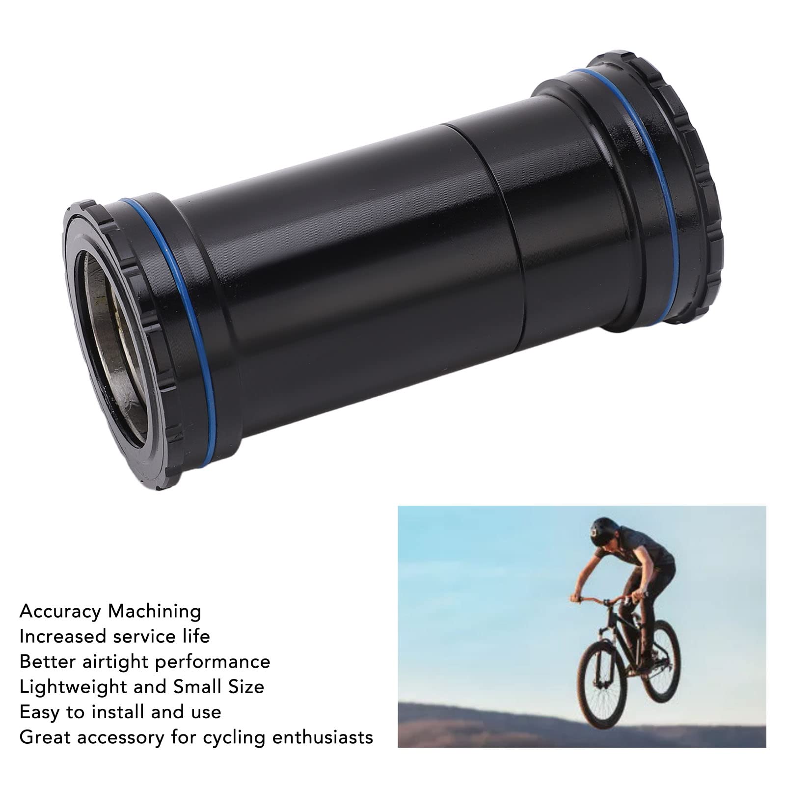 CHICIRIS Akcesoria Rowerowe, Suport Rowerowy ze Stopu Aluminium Bb86 Press Fit, Lekka Konstrukcja, Zwiększona stabilność, łatwy montaż w Szosowych Rowerach Górskich