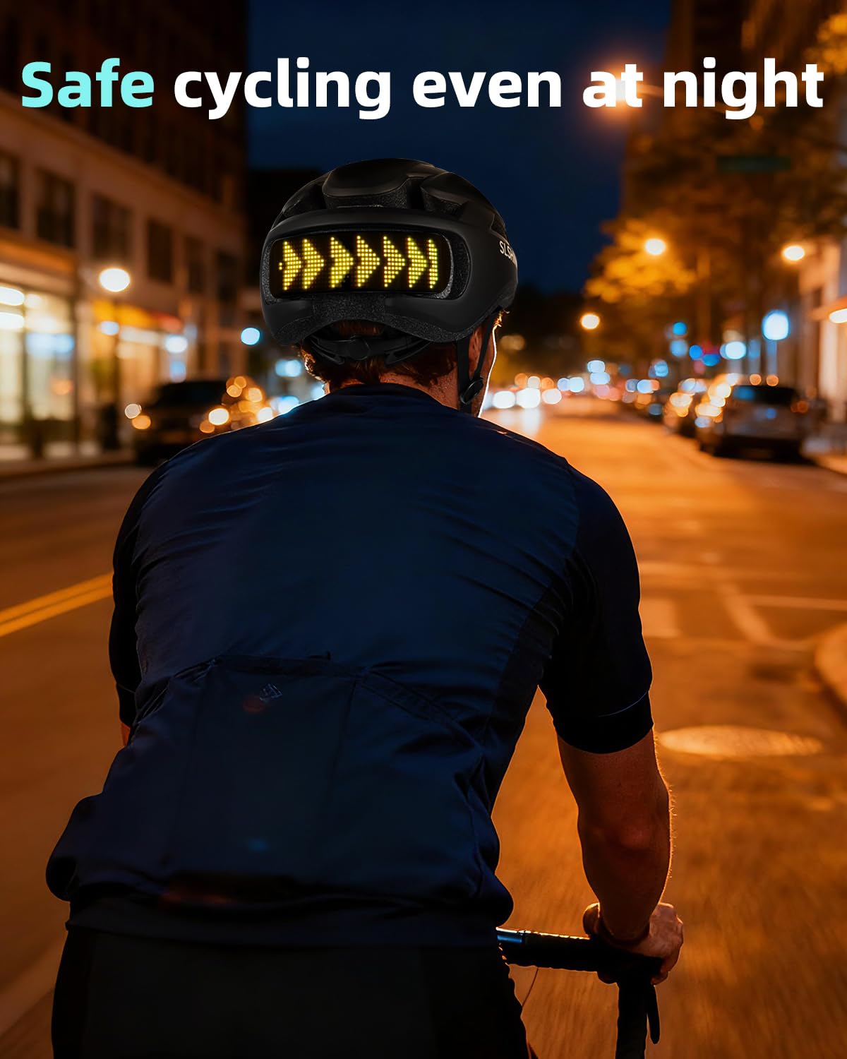 Casque LED Intelligent avec télécommande et Application,Texte et Motif DIY Personnalisable,avec Clignotant,résistant, étanche,léger, pour Hommes et Femmes Adultes,pour vélo