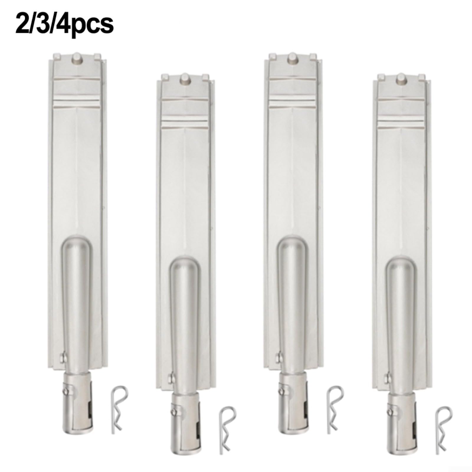 Bruciatore per barbecue in acciaio inox, 40,6 x 7,9 x 5,3 cm, ricambio per griglie CIT 23301 16516 26106 44305, materiale 304, per gas naturale propano anche per barbecue all'aperto (3 pezzi)
