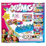 XOMG POP! CRA-Z-Loom Rubber Band Bracelet Maker Kit with Neon Bands, Beads, Charms and Loom, Gift for Ages 8 and Up