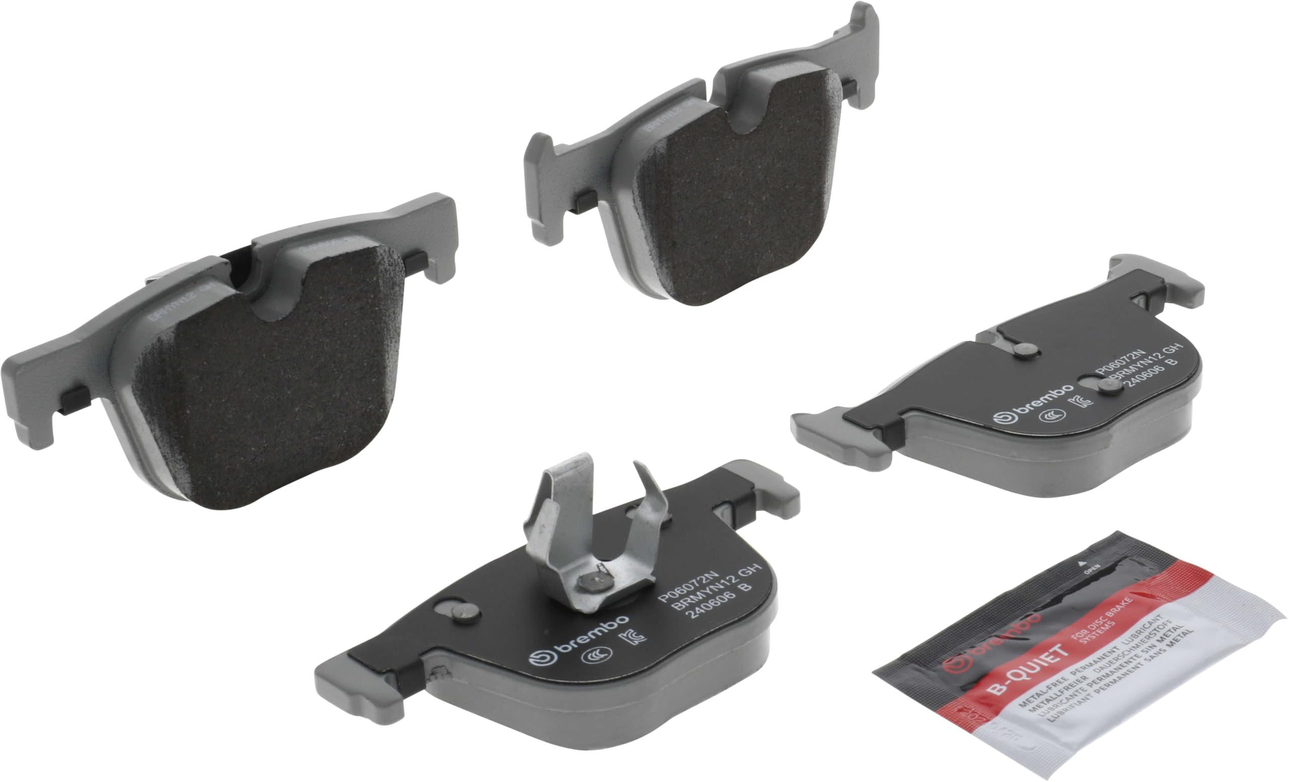 Amazon.com: Brembo P06072N Premium Ceramic Rear Disc Brake Pad Set