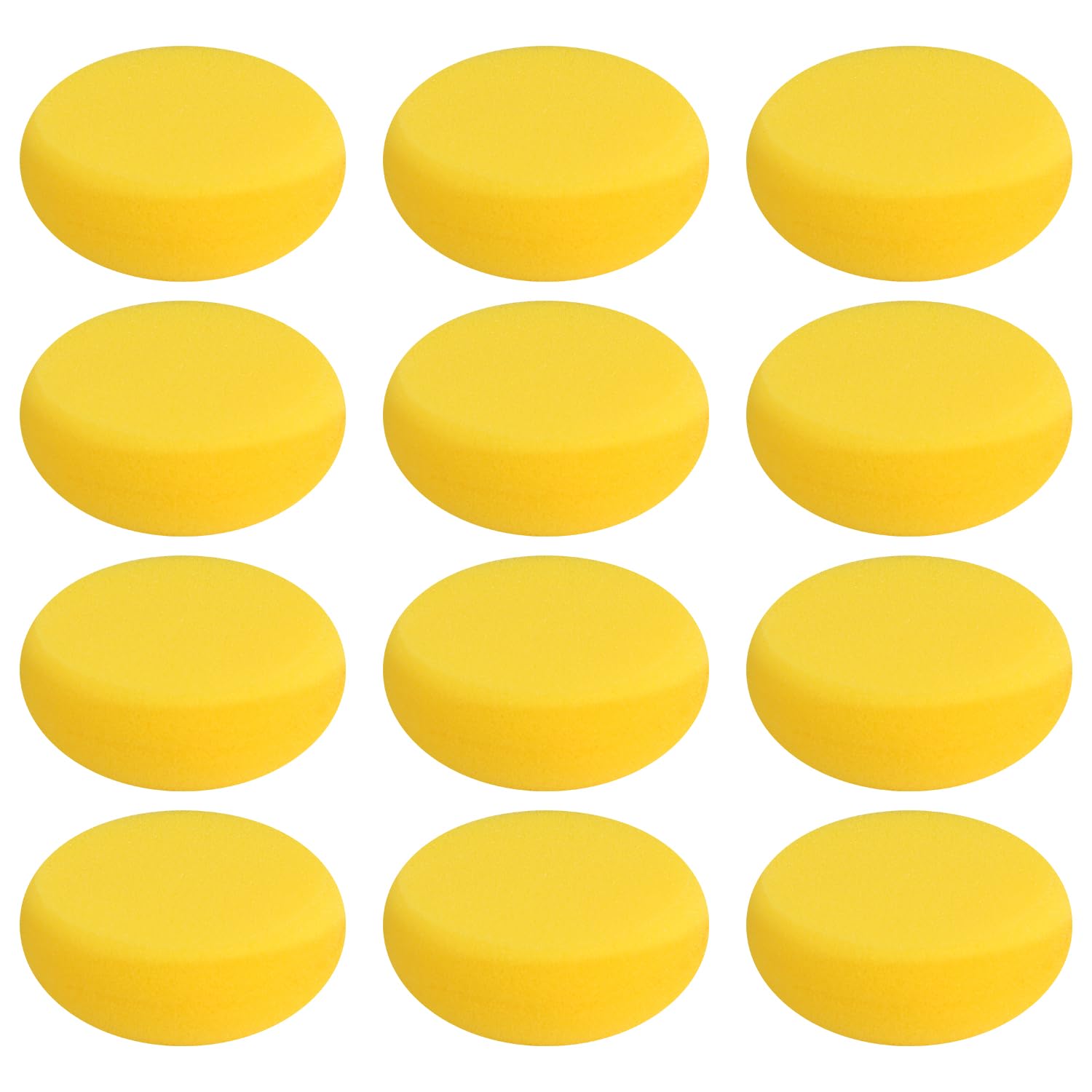 Bojueshaw 12PCS Round Painting Sponges – Super Absorbent Sponges for Art and Watercolor, DIY Painting Tools for Kids and Artists – Reusable and Easy to Clean