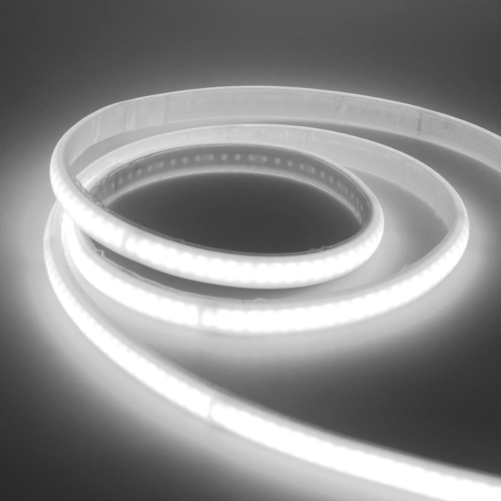 Tira LED Neón COB Regulable 220V [25M, Blanco 6000-6500K], IP65 Impermeable Flexible, 320 LEDs/m Tira LED FCOB CRI85+, Cortable cada 10cm, Decoración para Hogares y Tiendas