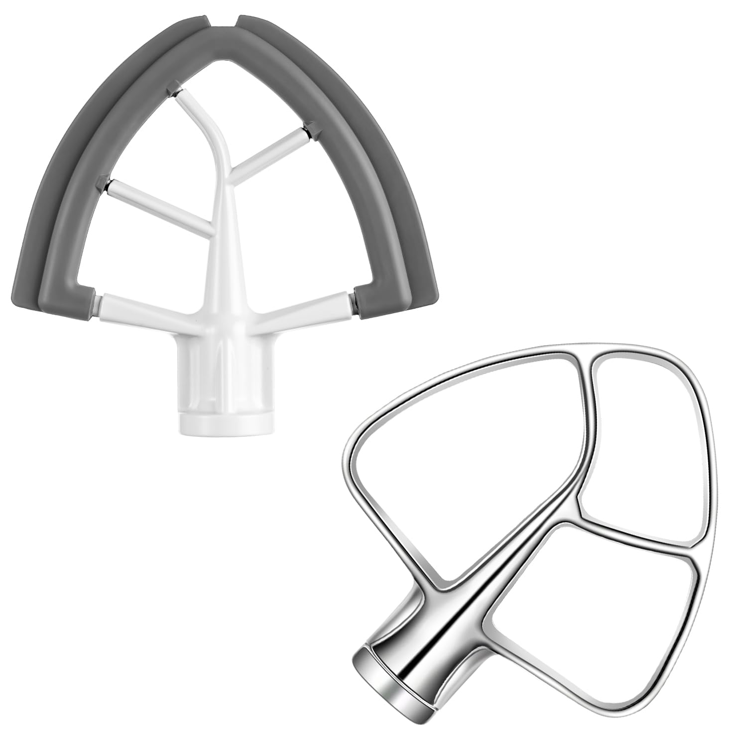 Stainless Steel & Flex Edge Beater for 4.5-5 Quart Tilt-Head Stand KitchenAid Mixer
